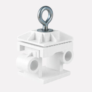 Plastic sign clamp with ear